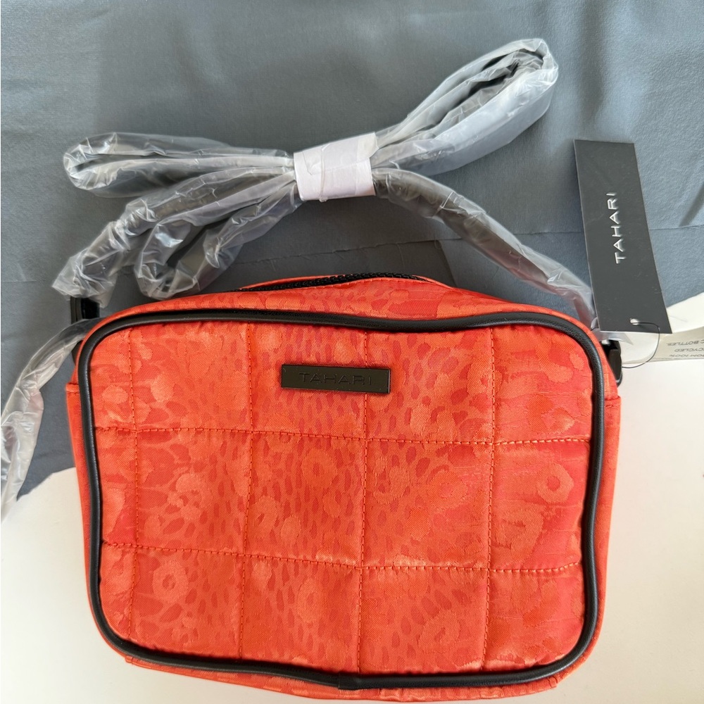 Tahari Orange Leopard Crossbody Bag, Nylon orange crossbody bag